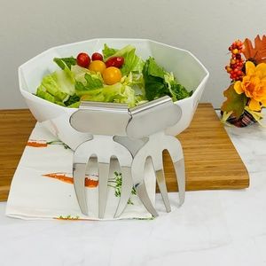 2pcs Salad Hands High Quality Stainless Steel Salad Servers